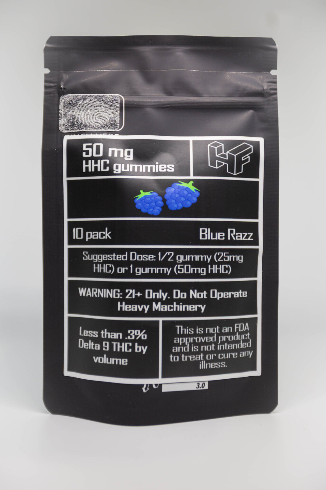 50 MG HHC Gummies Blue Razz